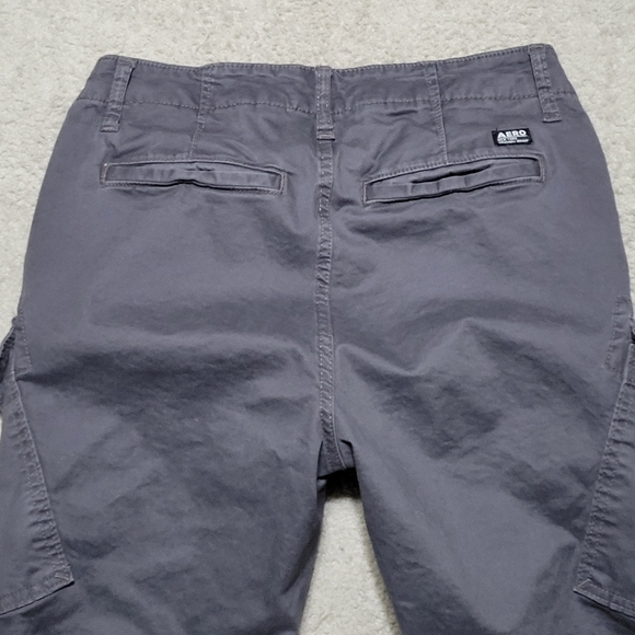 🩶Aeropostale Gray Women's Cargo Pants 27/28 Excellent Condition!! - Picture 7 of 8